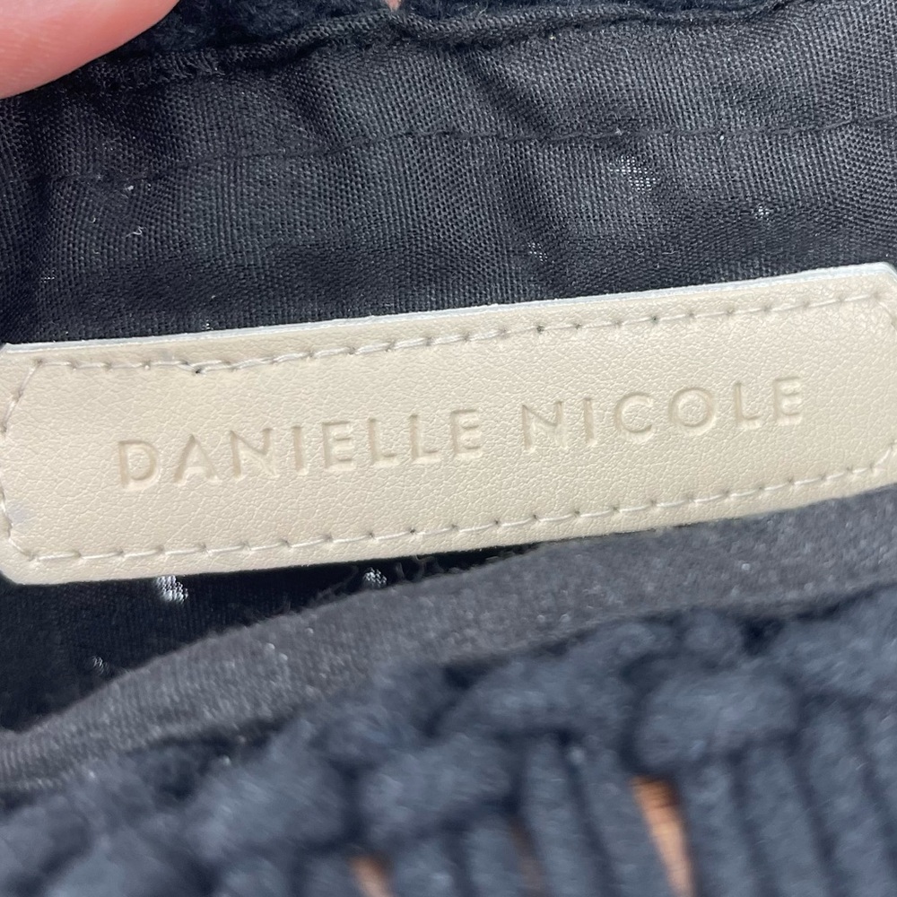 Danielle Nicole Black Macrame Boho Shoulder Bag, … - image 5